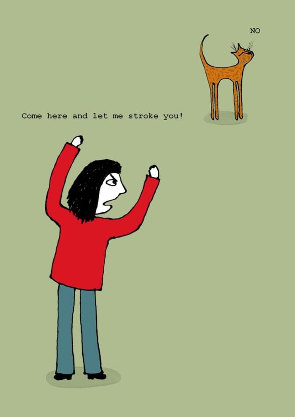 cat funny Just because Card 5162 created by Corrina Rothwell