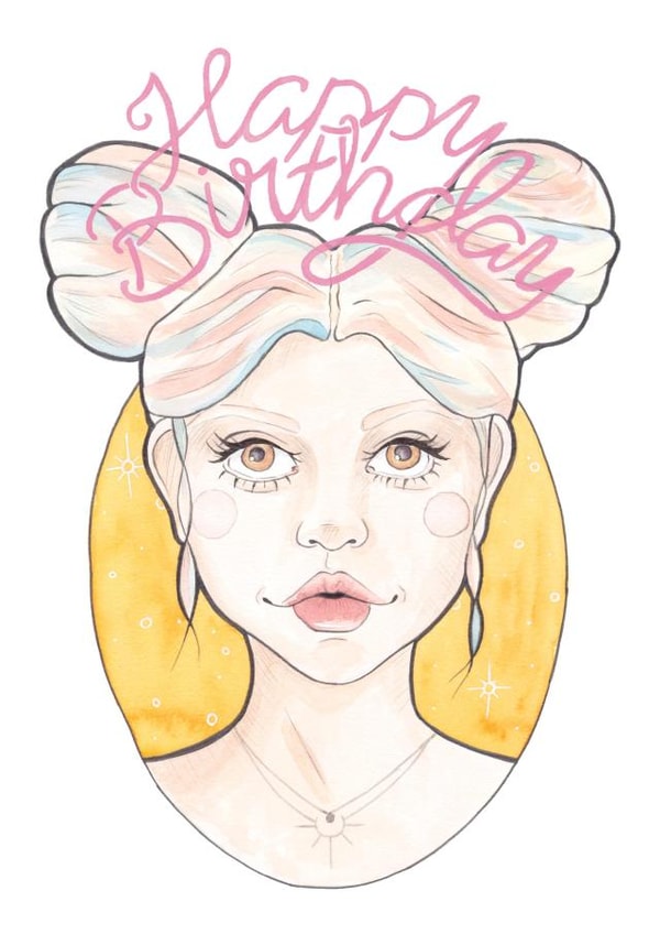 birthday girl Birthday Card 27700 created by A Rose Cast