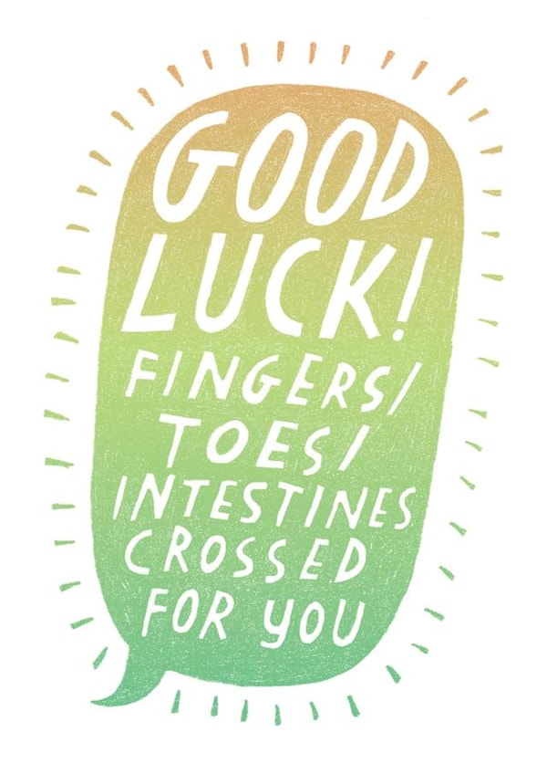 good luck Good Luck Card 5423 created by Nic Farrell