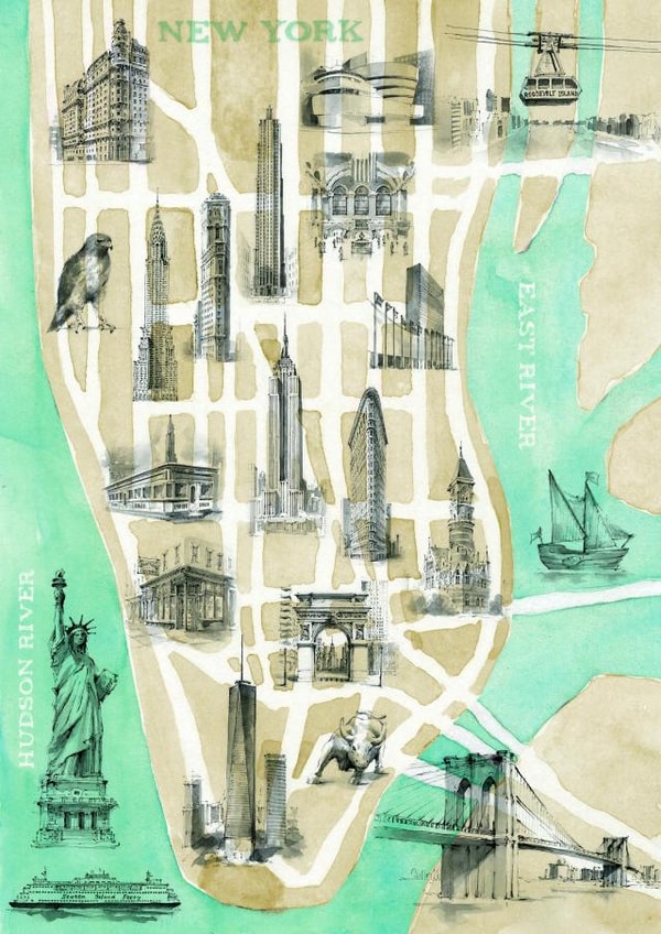 NewYork Map Just Because Card 1104 created by Mai