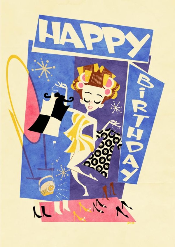 soul girl Birthday Card 23730 created by Daviz