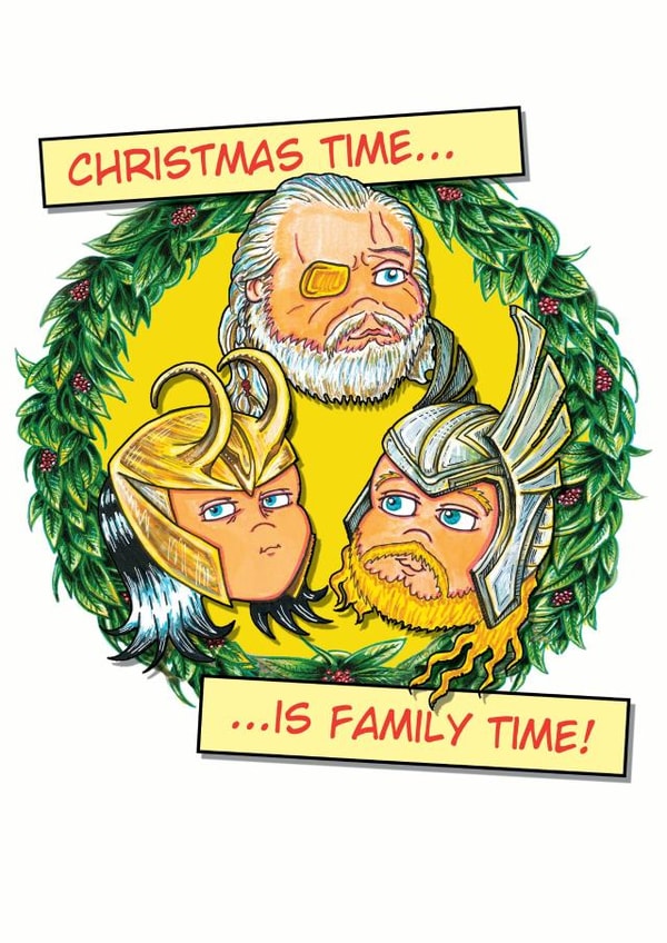 comic book Christmas Card 27743 created by House of Zinthos