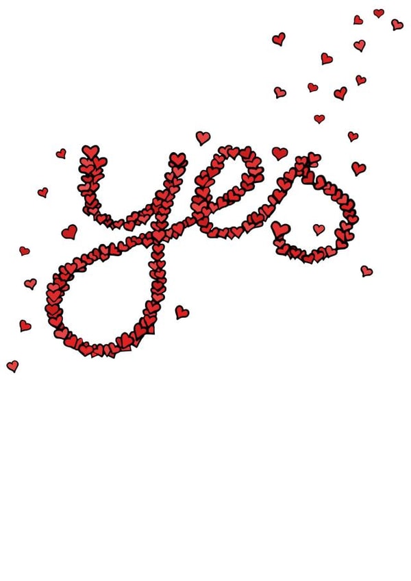 Yes love Engagement and Marriage Card 22555 created by Deirdre Spain