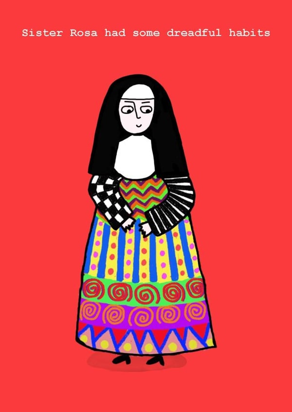 rosa nun Humour Card 5170 created by Corrina Rothwell