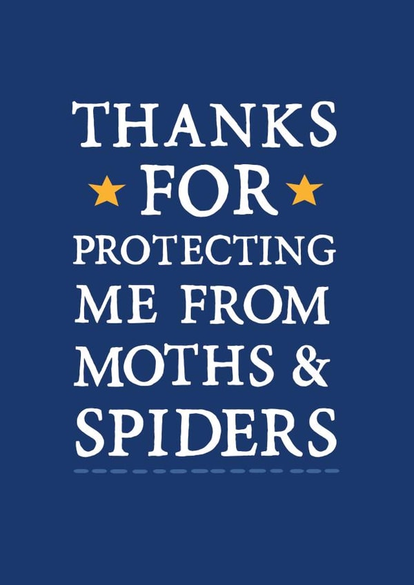 Thank you for protecting me Father's Day card created by Zoe Brennan
