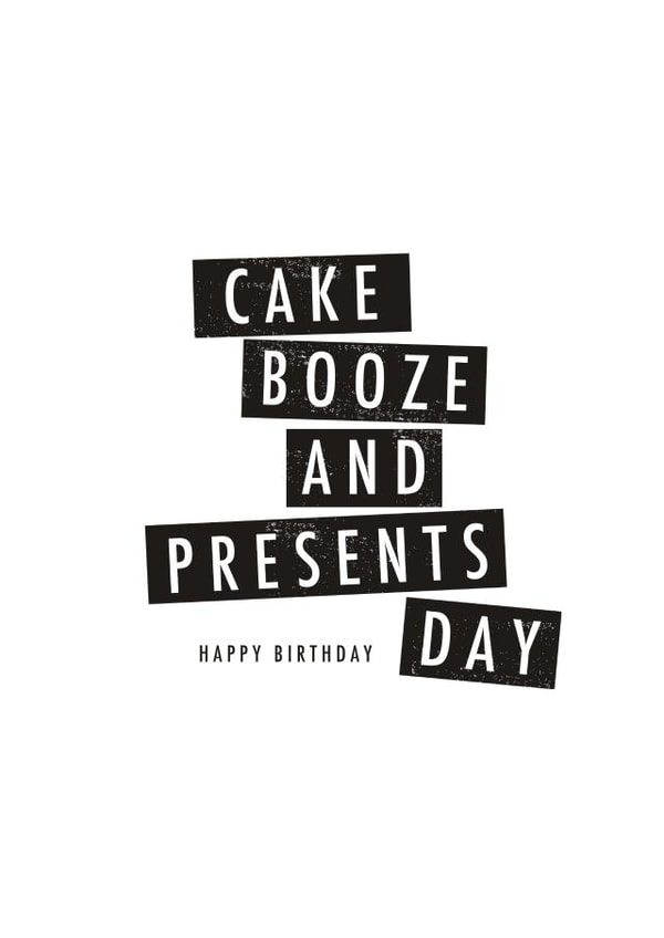 birthday booze Birthday Card 3652 created by Zoe Brennan