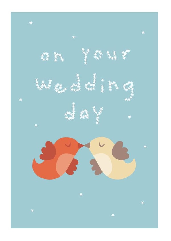 Wedding day love birds created by Roisin Cafferty