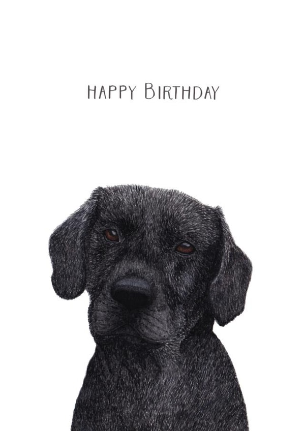 labrador dog Birthday Card 27934 created by Louise Jewell