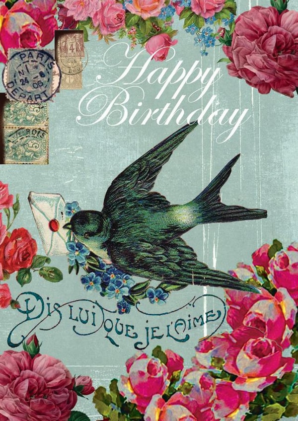 Birthday Bird Birthday Card 28065 created by Simon Paulson