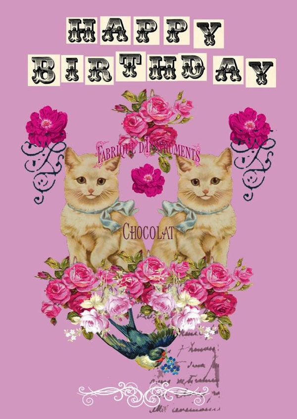 Birthday Victorian Birthday Card 28066 created by Simon Paulson