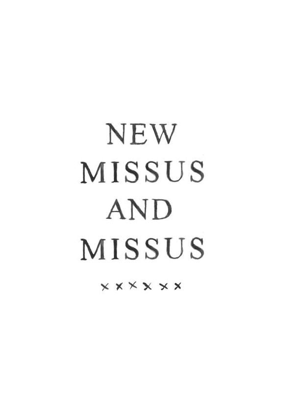 New Missus and Missus - Typography wedding card created by Zoe Brennan