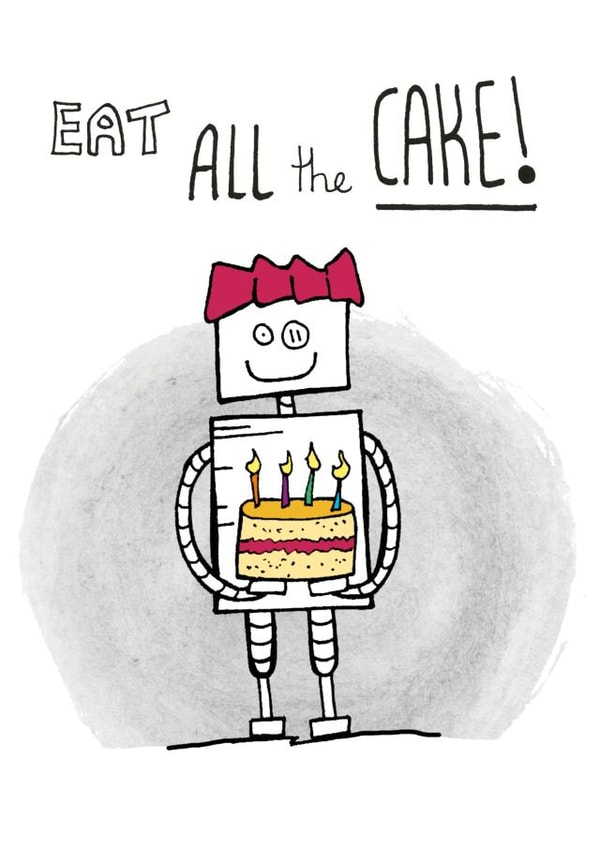 cake celebrate Birthday Card 4362 created by Debmon Design