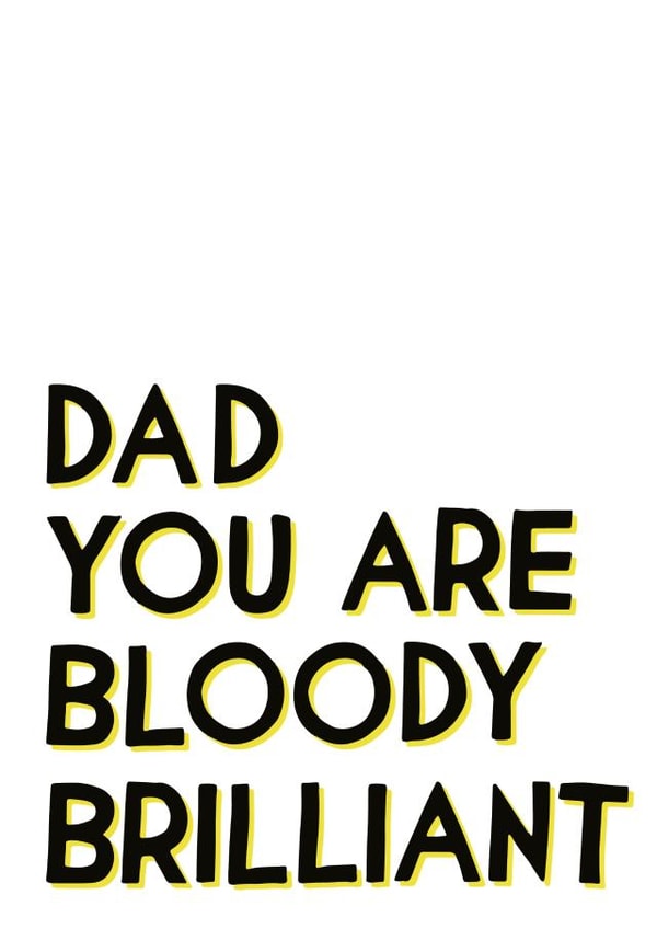 dad brilliant Thank You Card 5183 created by Veronica Dearly