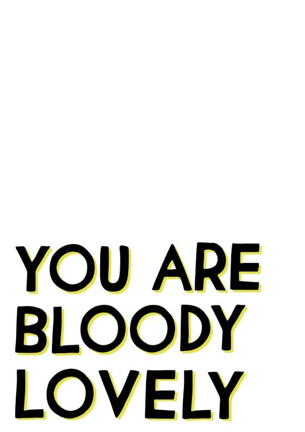 bloody lovely Thank You Card 5185 created by Veronica Dearly