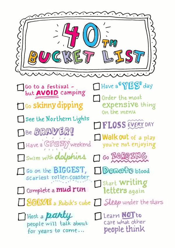 40th birthday Birthday Card 5844 created by Eskimo Kiss Designs