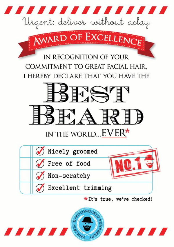 beard birthday Just because... Card 5845 created by Eskimo Kiss Designs