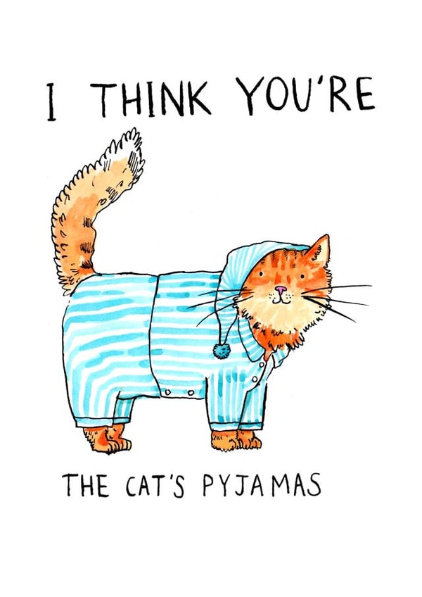 Cute Anniversary Card - The Cat's Pyjamas created by Jelly Armchair