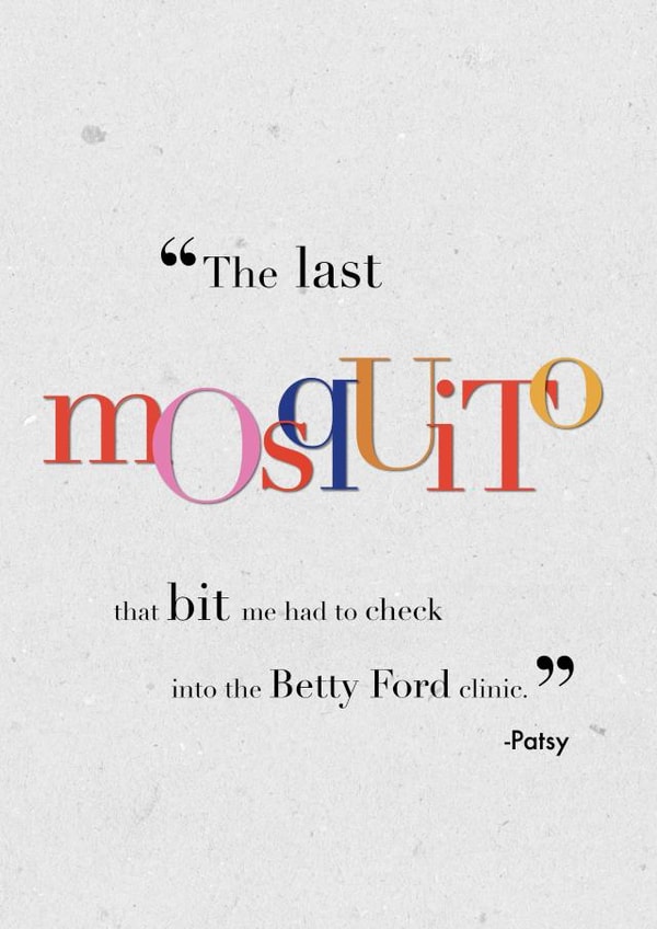 abfab patsy Just because... Card 26128 created by Henni Garfield