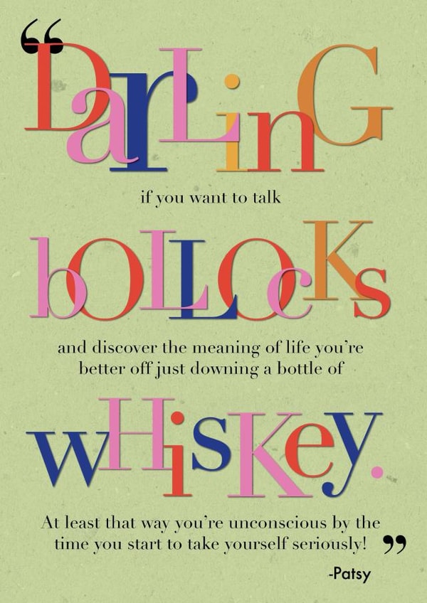 abfab absolutelyfabulous Just because... Card 26129 created by Henni Garfield