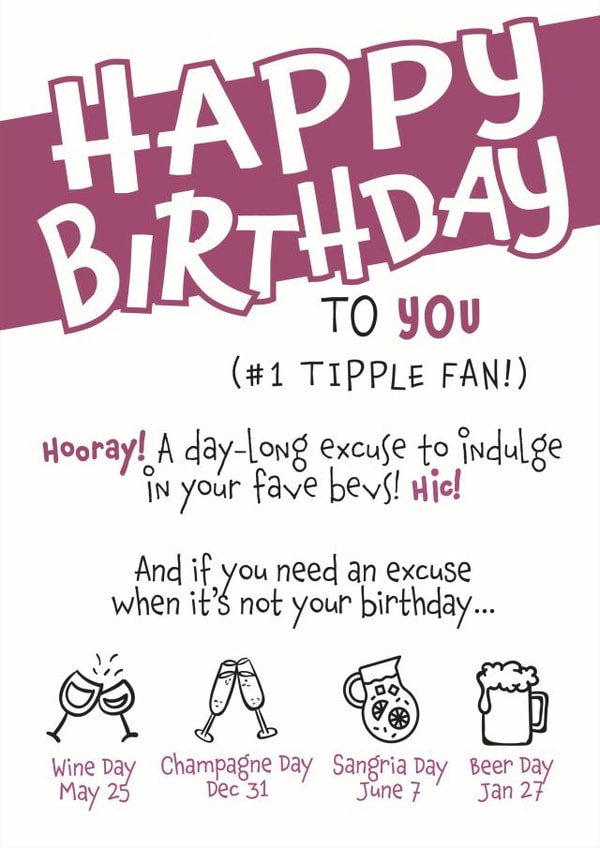 happy birthday Birthday Card 27285 created by Need A Holiday?