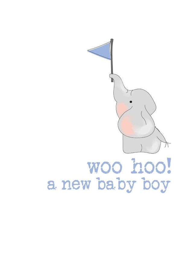 Woo Hoo! a new baby boy created by Dandelion Stationery