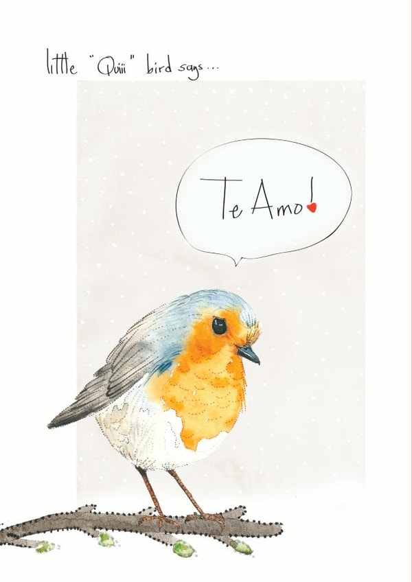 bird te amo Anniversary Card 24694 created by Silvia Betancourt