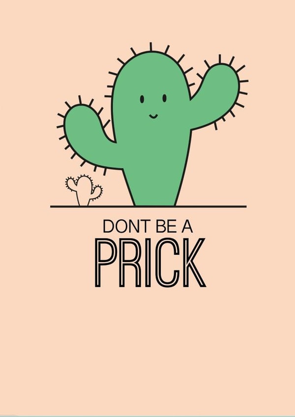 cactus prickly Just because... Card 5881 created by Leanne Parkinson