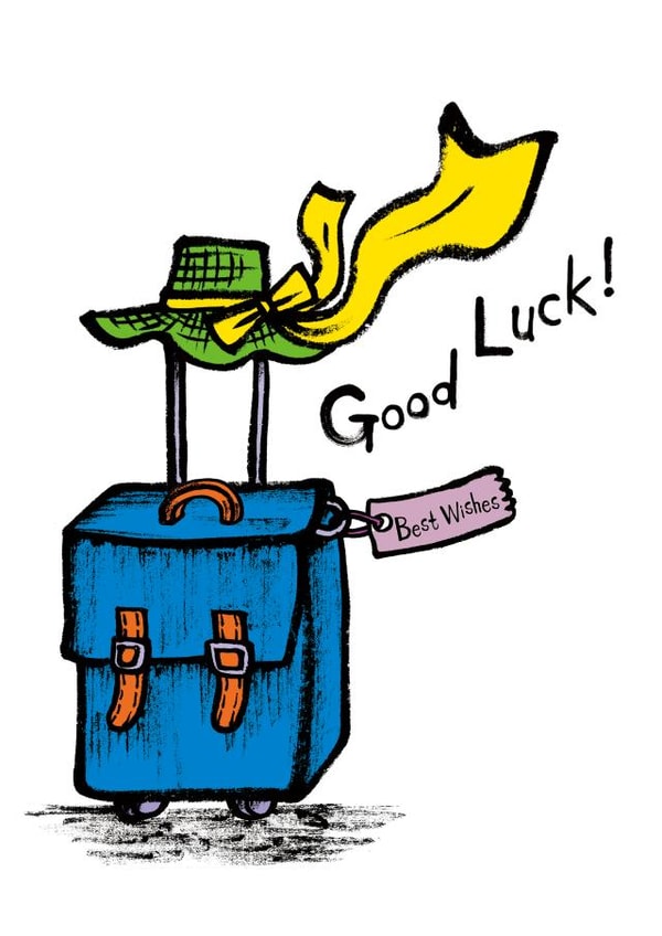 Farewell Goodbye Good Luck Card 1498 created by Happy Nut Creations