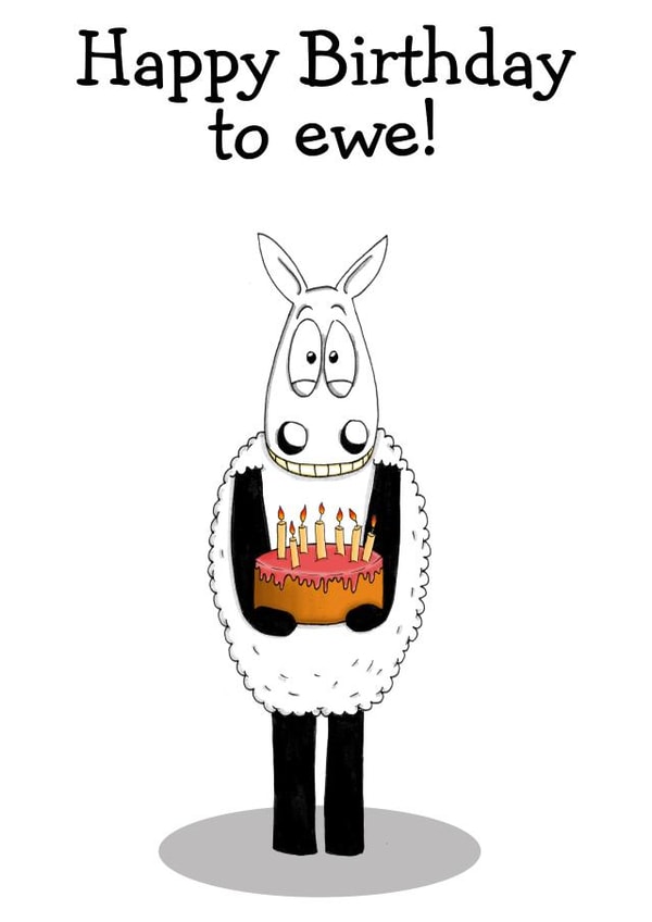 birthday sheep Birthday Card 28252 created by Eweniverse