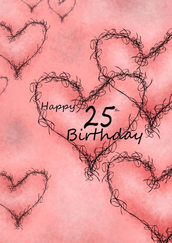 hearts Cute Birthday Card 25931 created by andersonartstudio
