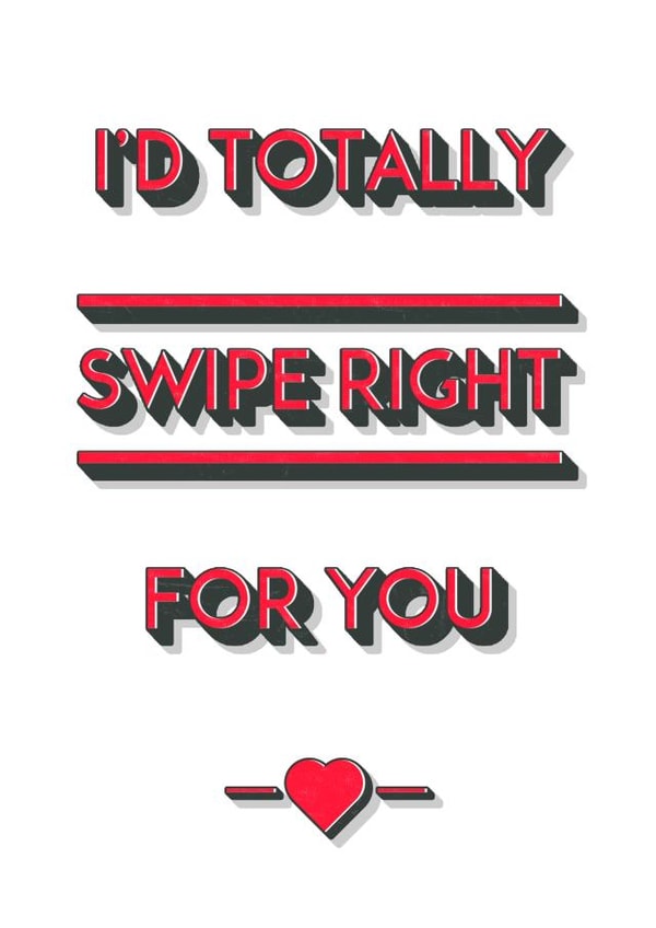 tinder Love Love & Friendship Card 28189 created by Paper Sheriff