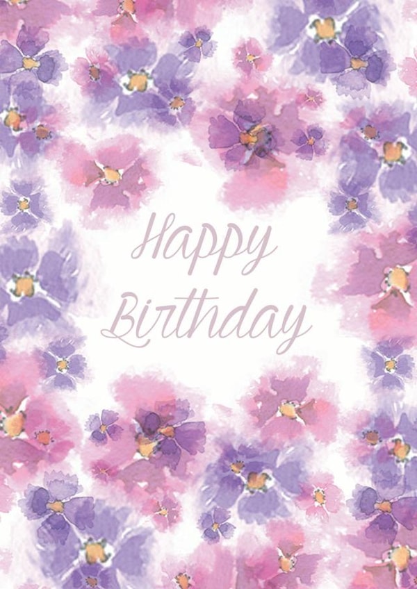 birthday floral Birthday Card 5912 created by calluna.joy