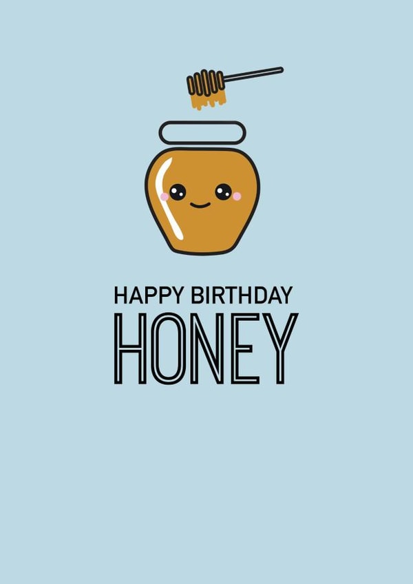 honey cute Birthday Card 5882 created by Leanne Parkinson