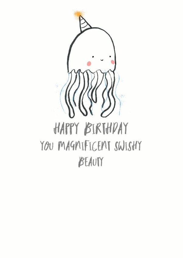 You magnificent swishy birthday card created by Louise Wright
