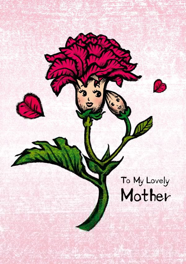 Mum Mother Mothers Day Card 23991 created by Happy Nut Creations