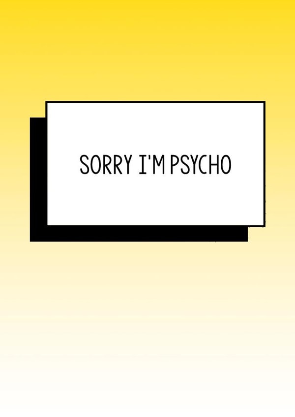 Funny Apology Card | Sorry I'm Psycho created by Bettie Confetti