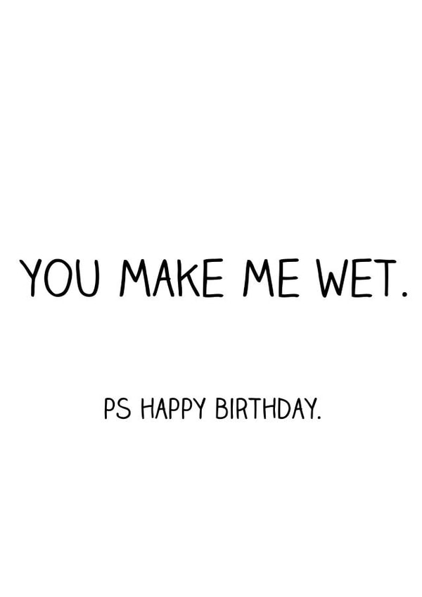 sex youmakemewet Birthday Card 4949 created by Offhand Cards