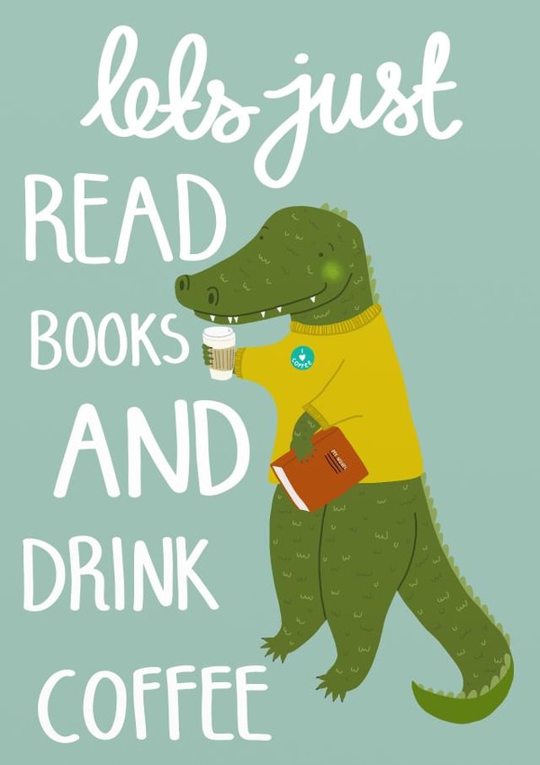 books crocodile Just because... Card 6111 created by Hannah Stevens