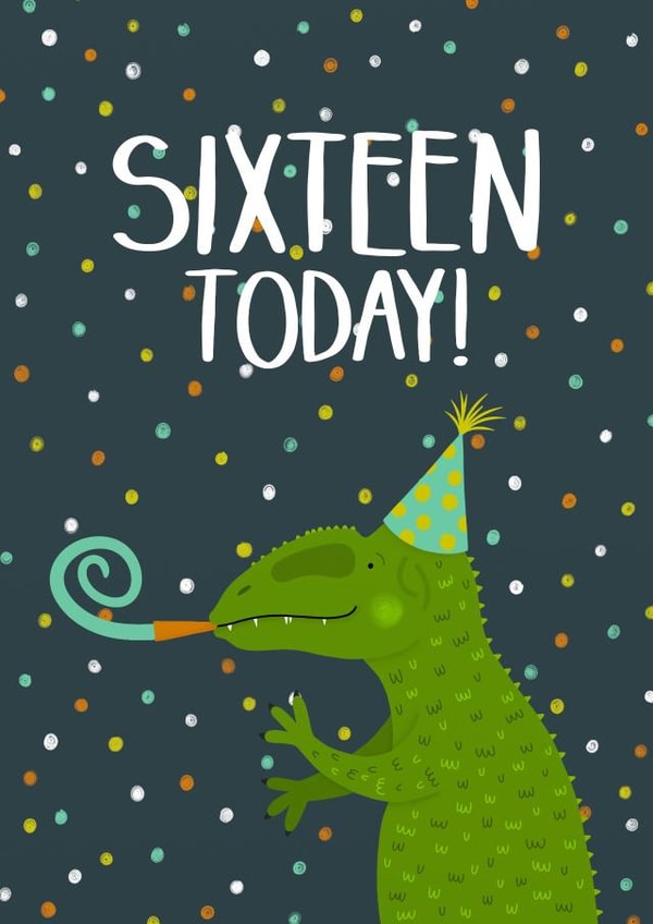 16 sixteen Birthday Card 6114 created by Hannah Stevens