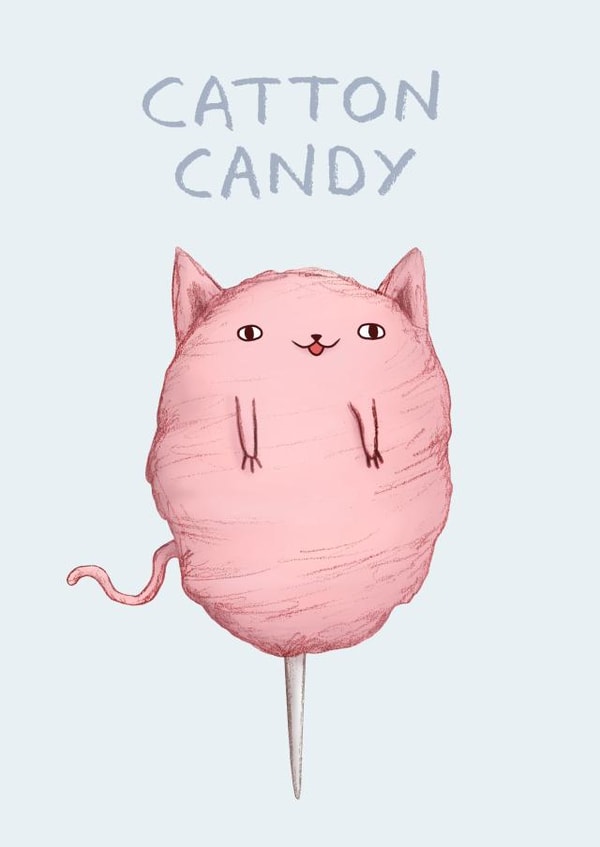 candy cotton Just because... Card 1123 created by Sophie Corrigan
