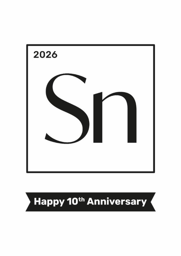 Geeky 10th Anniversary Card - Tin - 2026 - 10 years created by Cookie Design