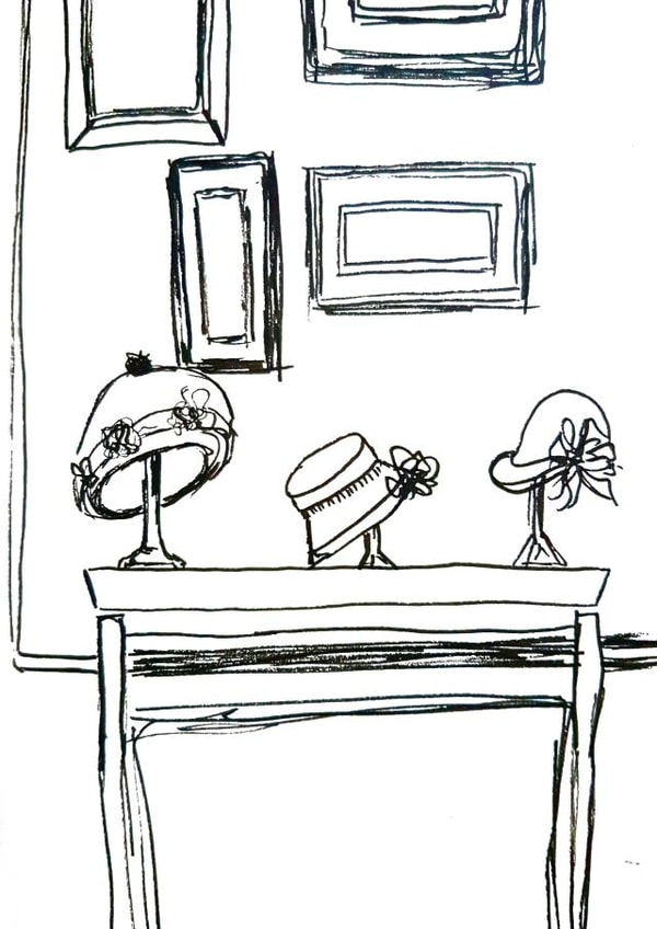 Black And White Line Drawing New Home Card 22567 created by Adeeba Faheem