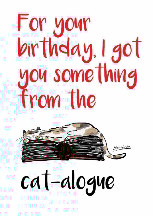 birthday cat Birthday Card 5906 created by Beresfordo