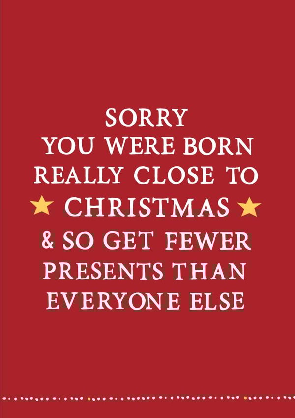 funny fewer Christmas Card 26267 created by Zoe Brennan