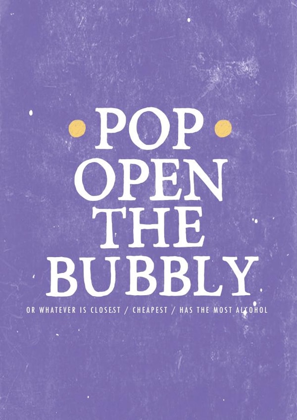 Pop open the bubbly card created by Zoe Brennan