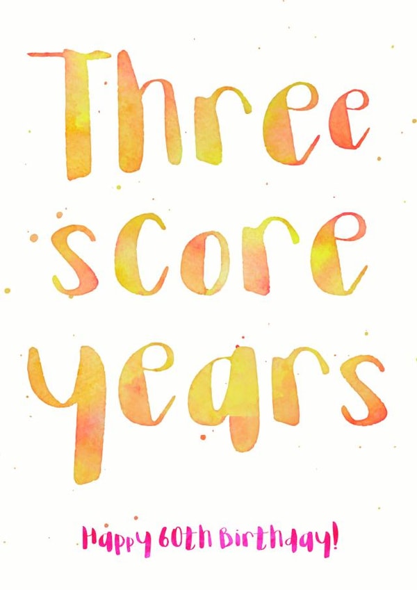 60 sixtieth Birthday Card 26363 created by Wink Design - Michelle Roberts