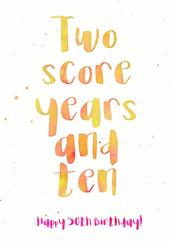 50th fifty Birthday Card 26364 created by Wink Design - Michelle Roberts