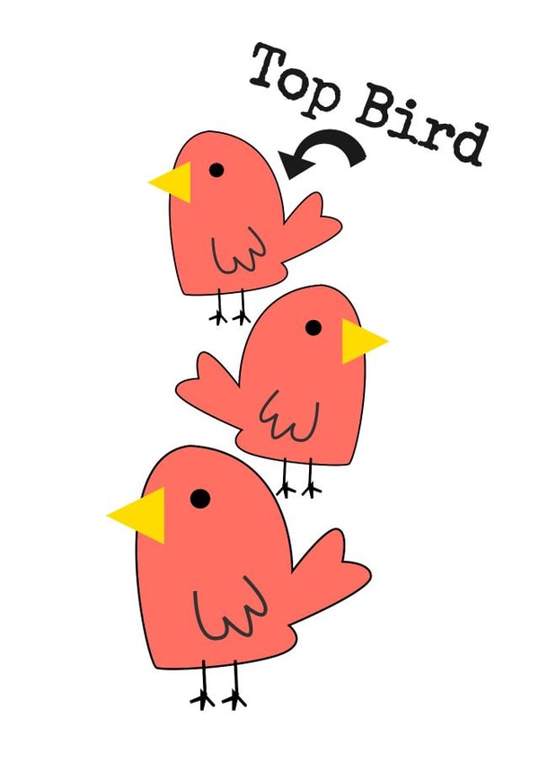 top bird Love & Friendship Card 25464 created by Doodle Dot Design Co