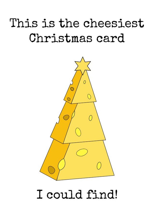 Cheesiest card I could find Christmas card created by Doodle Dot Design Co