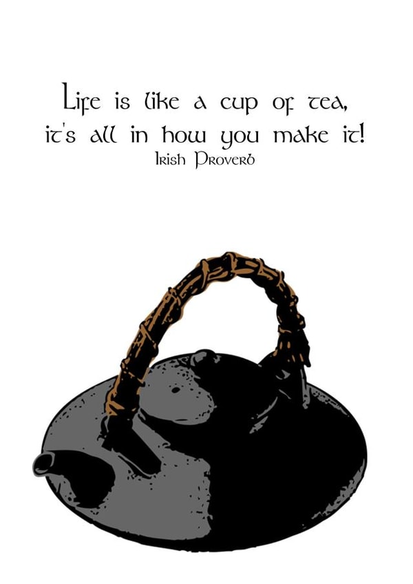 irish proverb Just because Card 28635 created by Rosalynd Nic Aodh